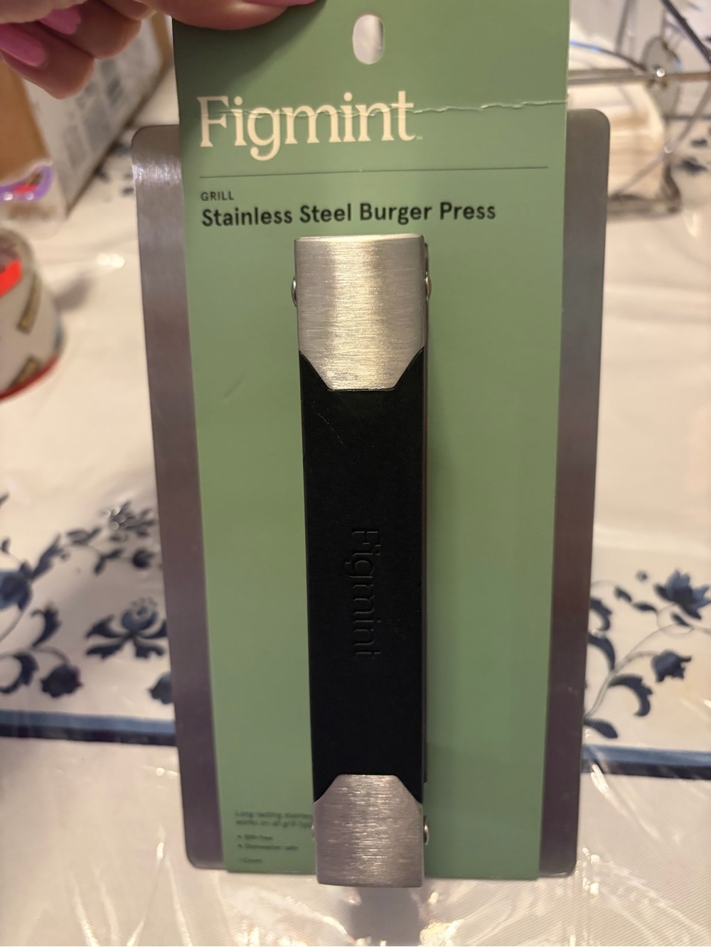 Mint Stainless Steel Burger Press Silver by Figmint New
